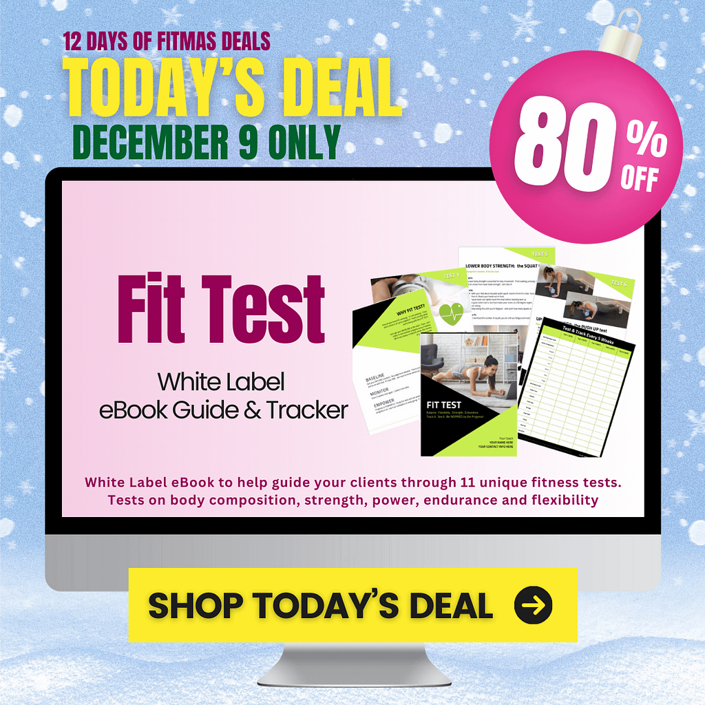 White Label Fit Test Guide: The DEAL OF THE DAY in the 12 days of FITmas Party!
