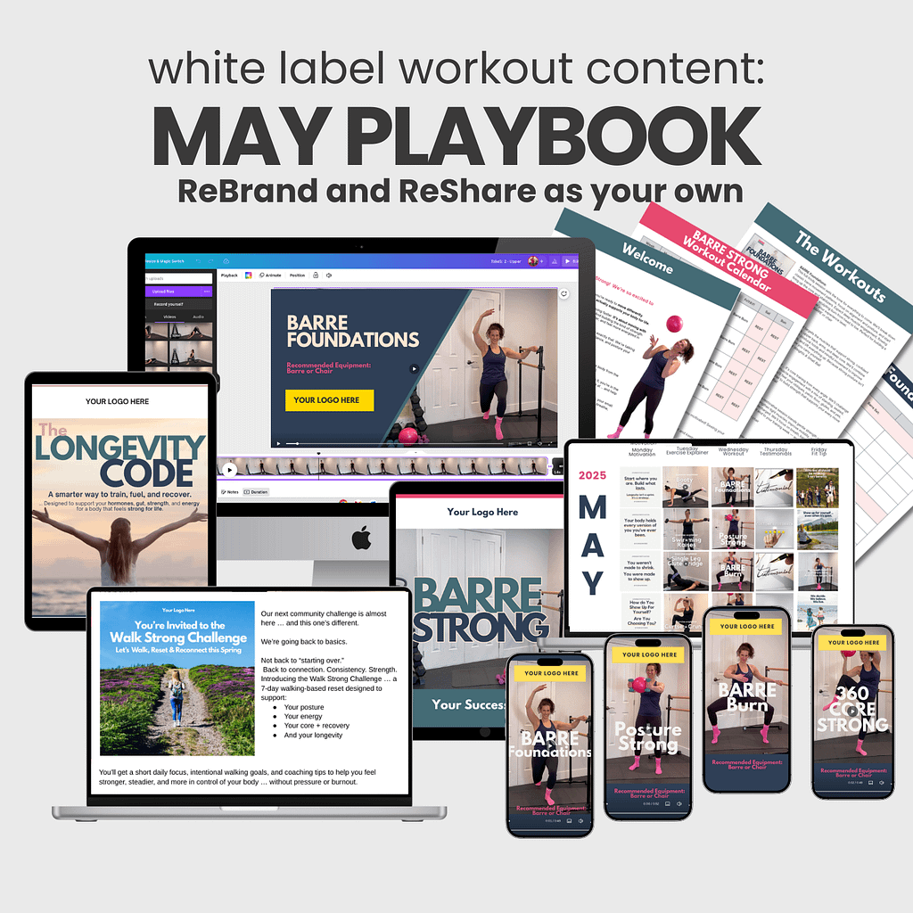 White label Workouts: FItness Business PLAYBOOK for MAY 2025