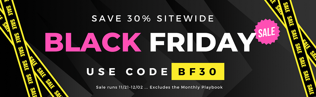 White label workouts Black Friday sale
