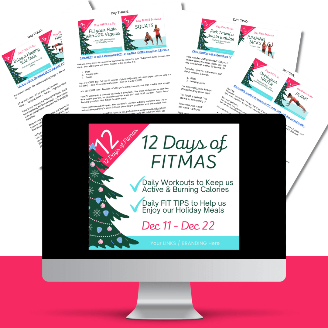 Read more about the article Download your FREE Gift:  The 12 Days of FITmas Challenge