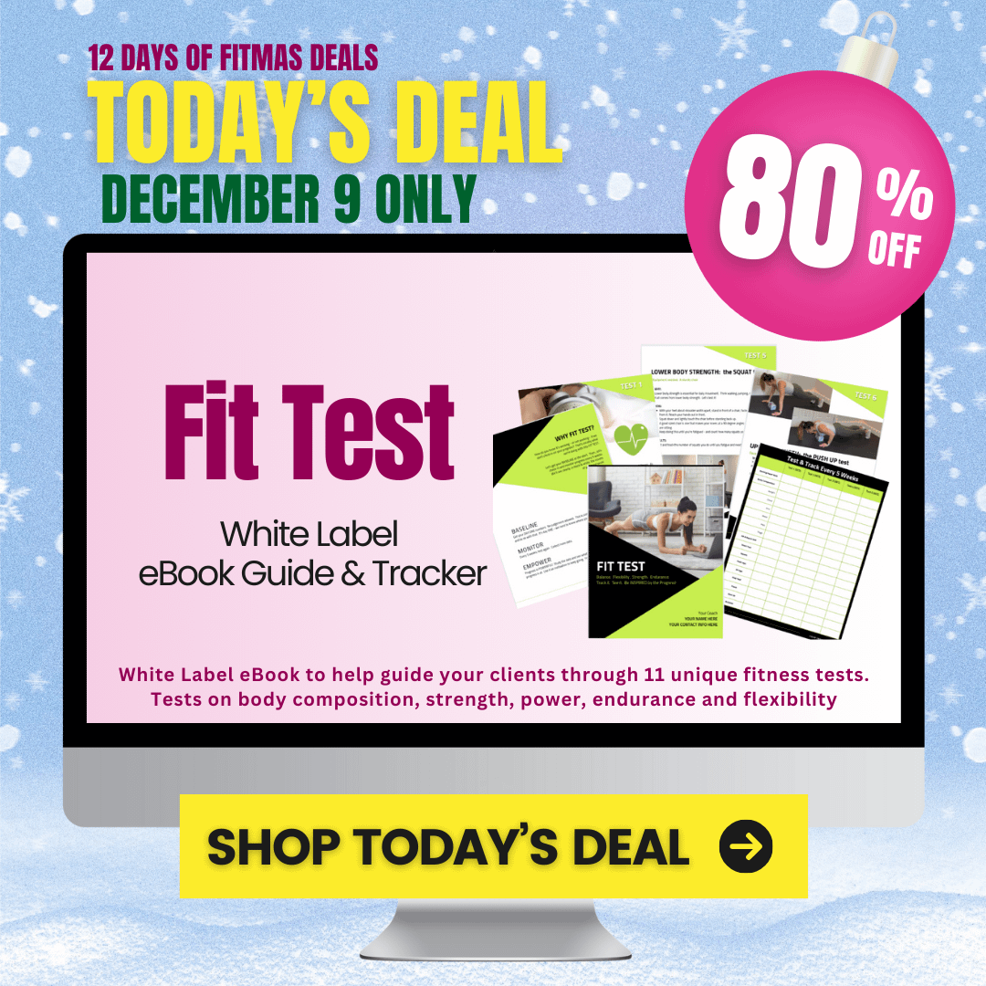 White Label Fit Test Guide: The DEAL OF THE DAY in the 12 days of FITmas Party!