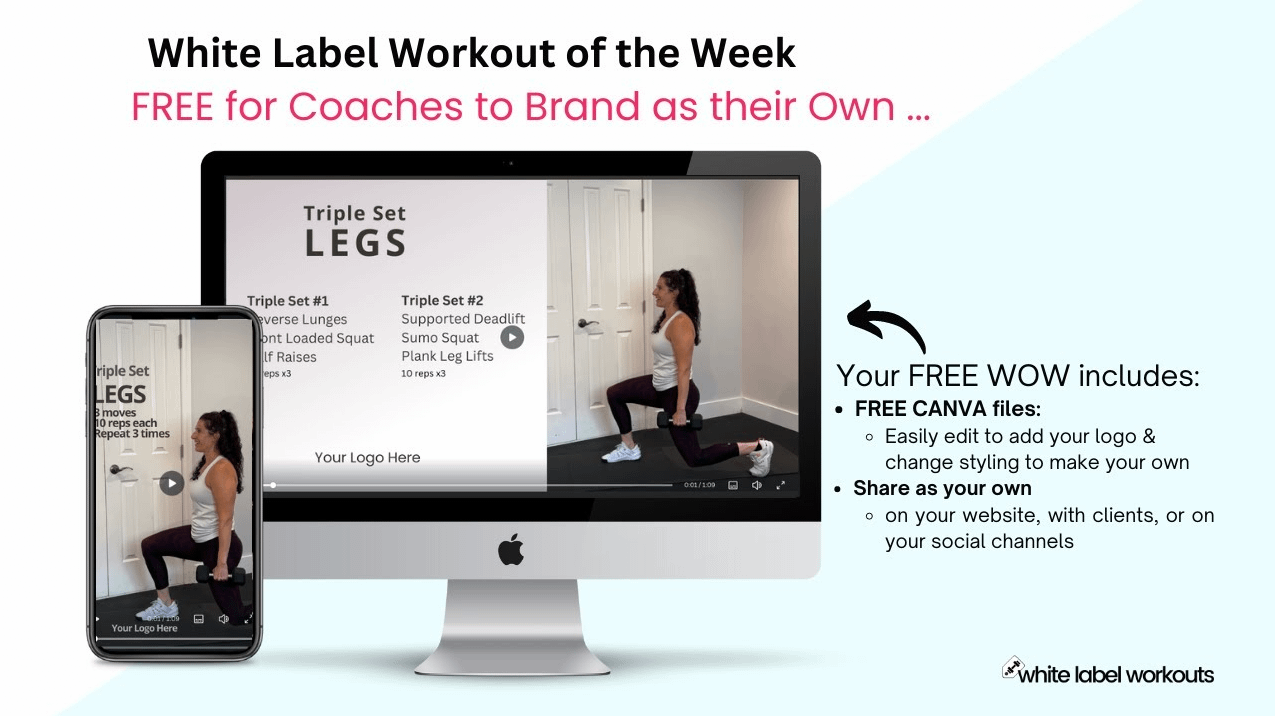Read more about the article Leg Day!  Your White Label Workout of the Week!
