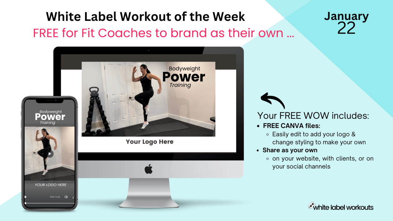Read more about the article Kicking off a 5-week BODYWEIGHT series of White Label Workouts (free resource) …