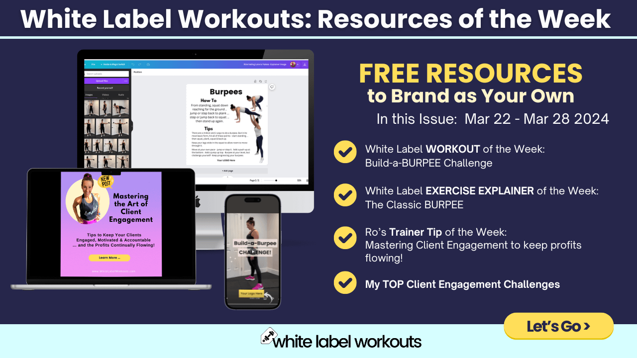 Read more about the article Build-a-Burpee Challenge with Client Engagement [FREE white label resources]
