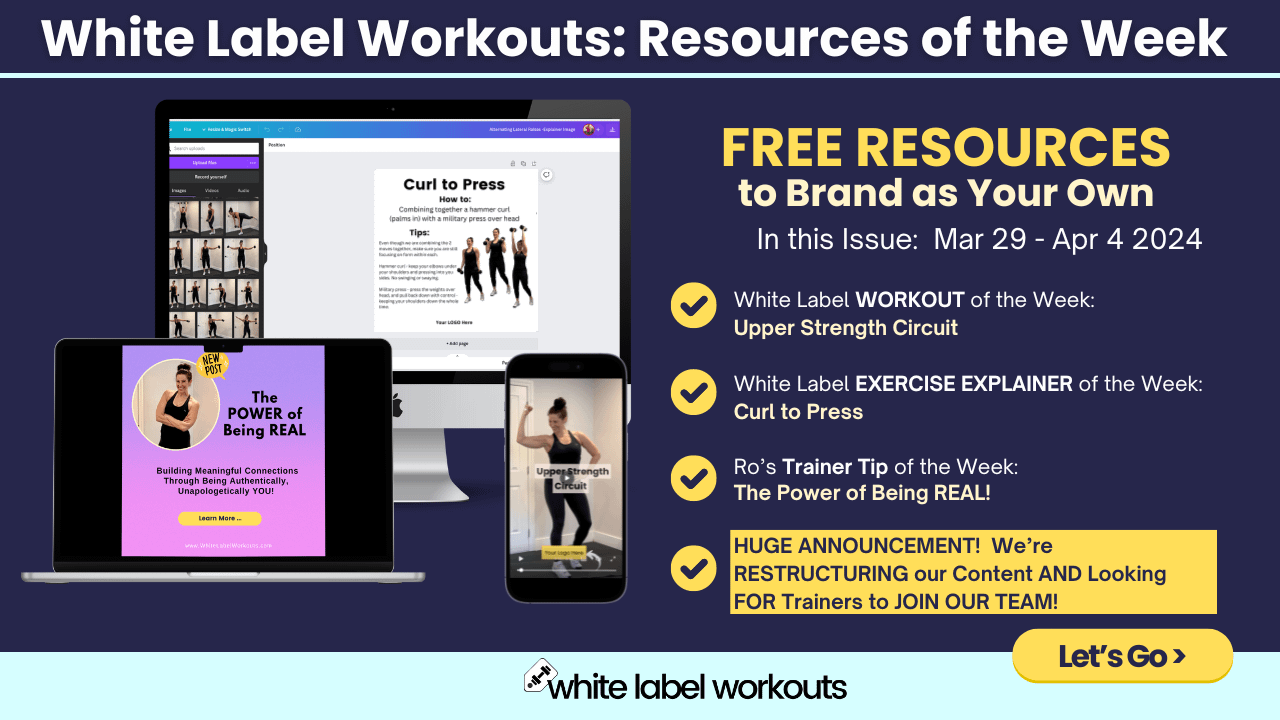 Read more about the article Upper Strength Circuits … Keepin’ it Real … and a RESTRUCTURE coming!