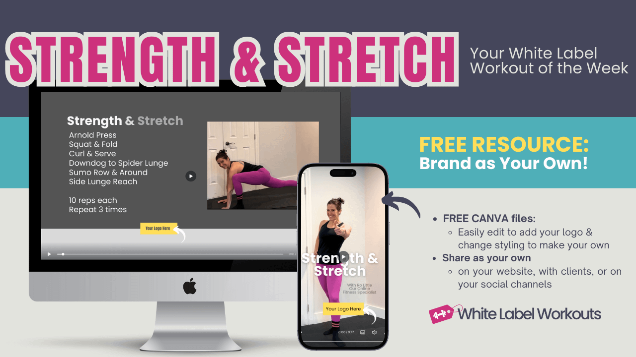 Read more about the article Strength & Stretch:  Your White Label Workout of the Week