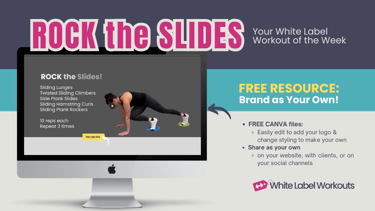 Read more about the article ROCK the SLIDES [FREE Resource] White Label Workout of the Week