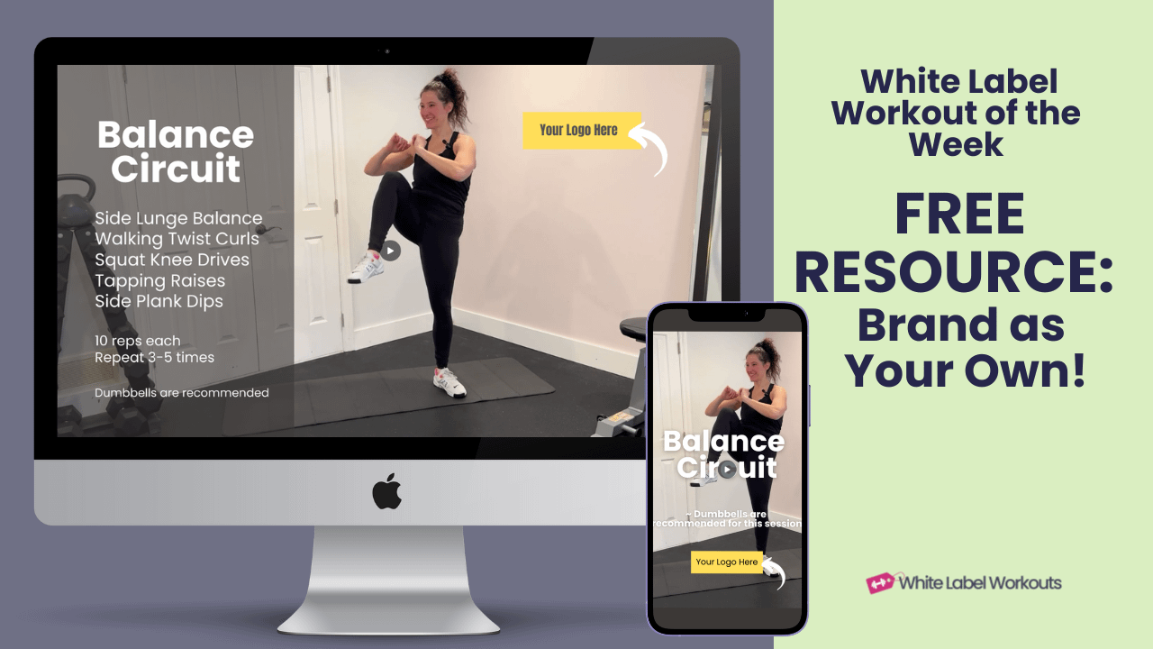 Your FREE White Label Workout of the Week for Sept 10, 2024. Balance CIrcuit