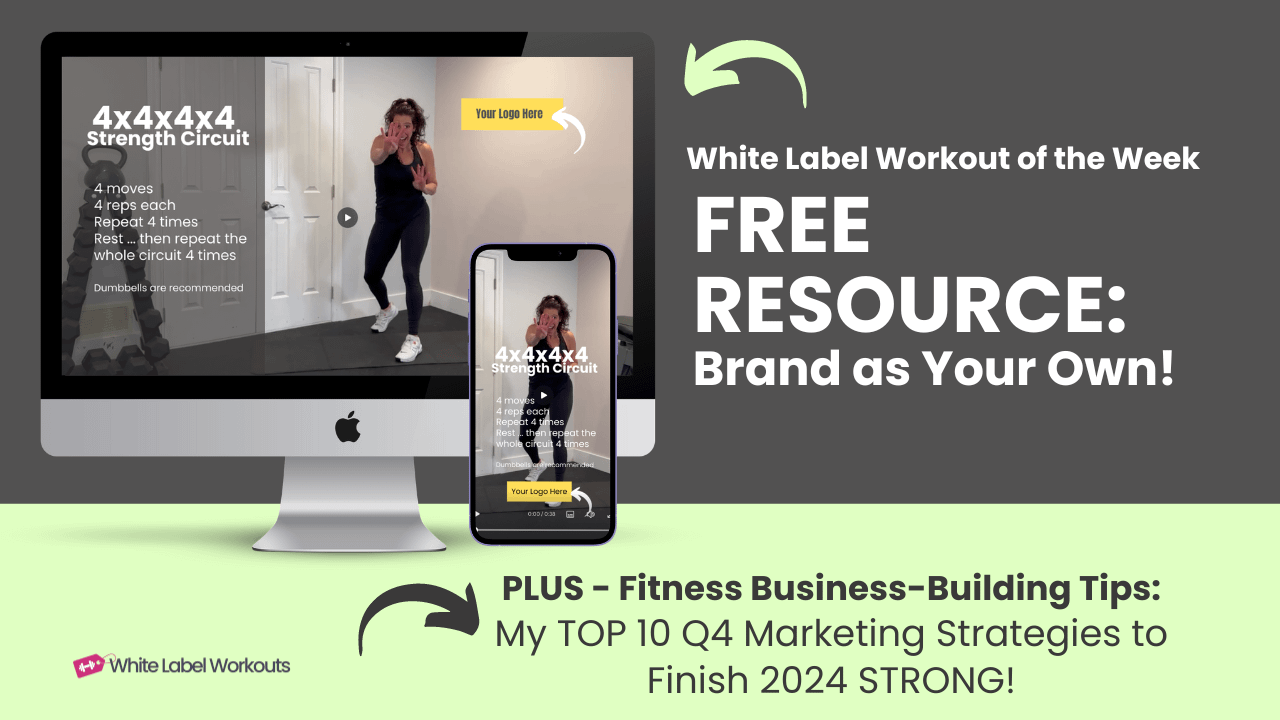 White label workout video of the week: 4x4x4x4 strength circuit