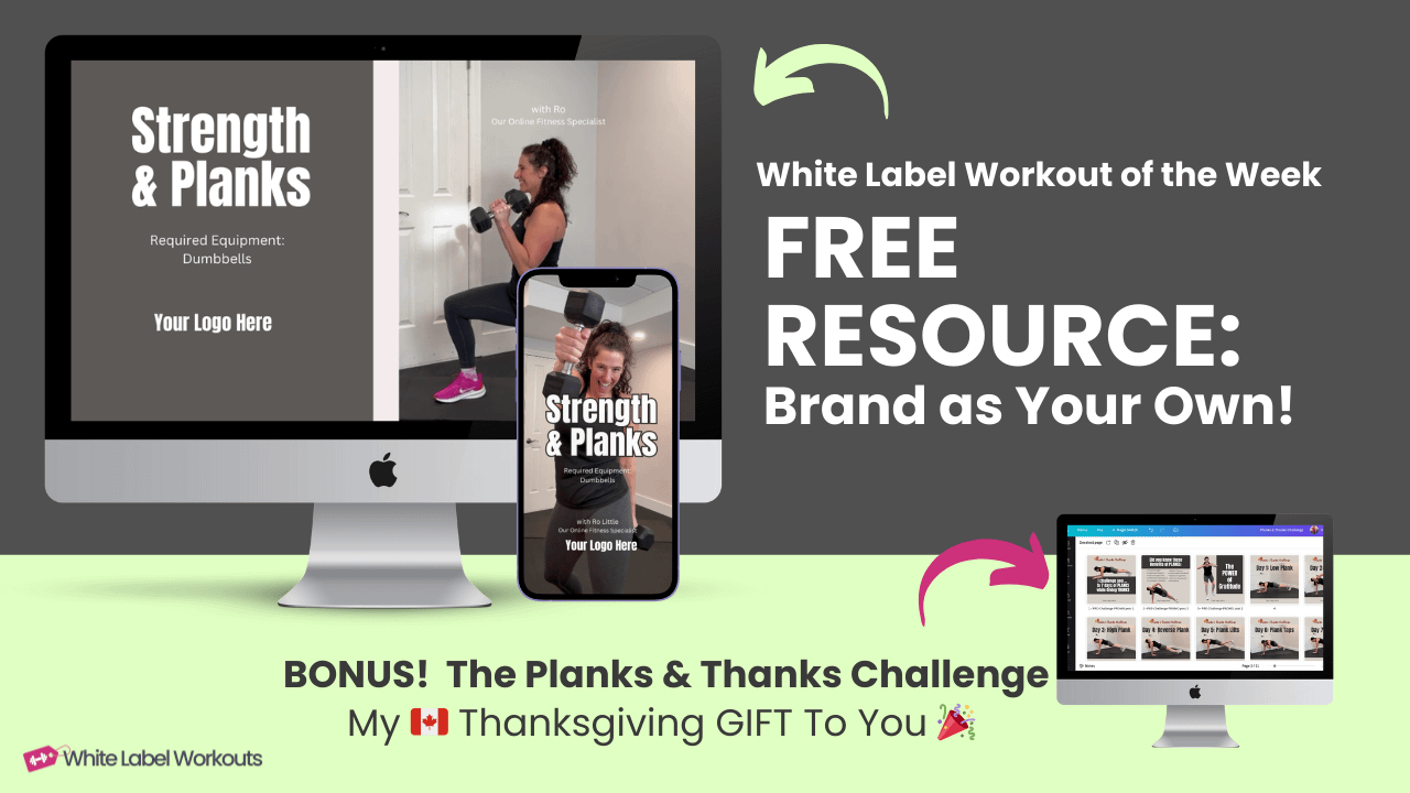 white label workout video of the week: Strength & Planks