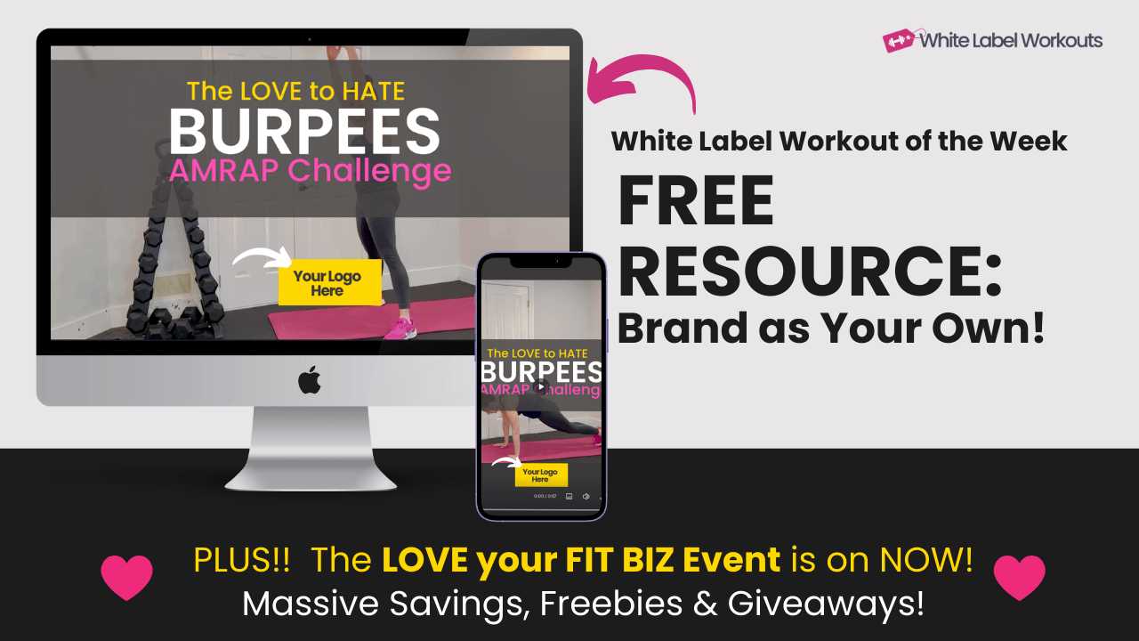 White label workout video of the week: Love to Hate BURPEES AMRAP challenge