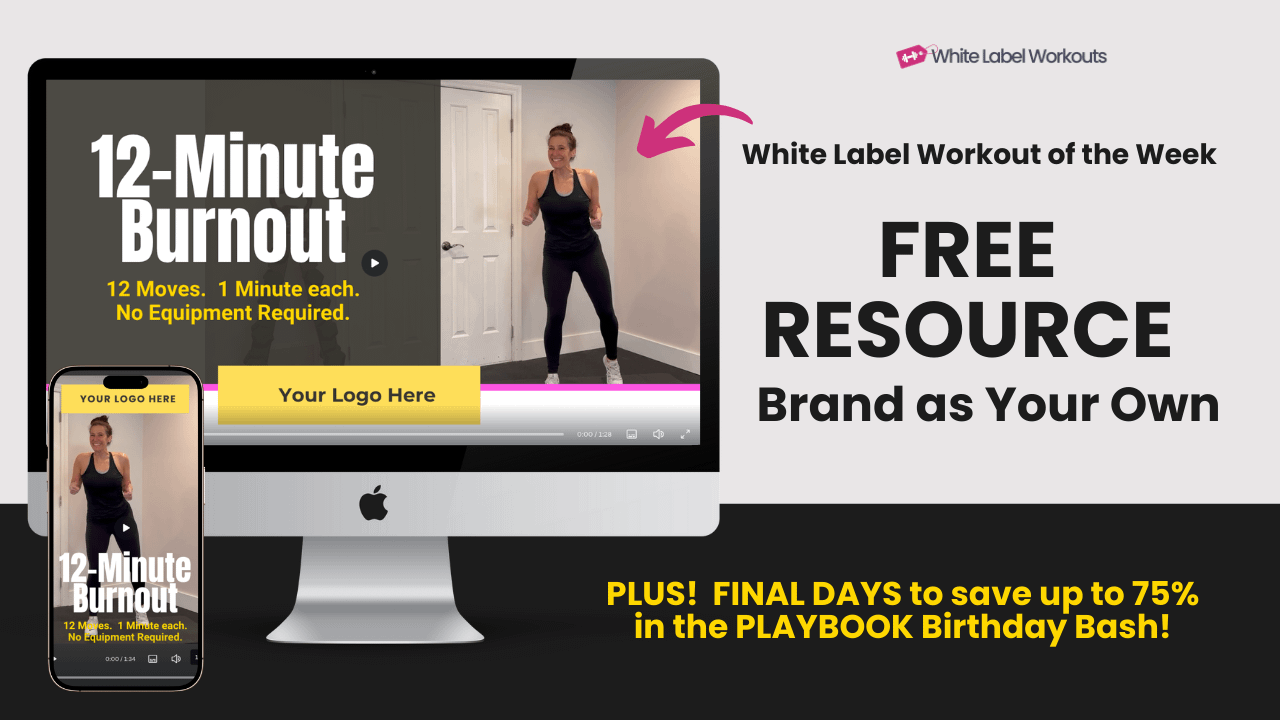 White label workout of the week: 12-Minute Burnout [FREE coach resource]