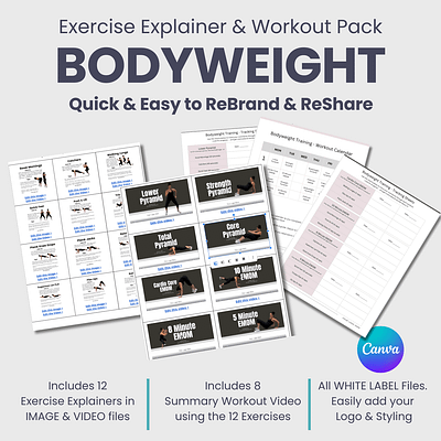 BODYWEIGHT:  Exercise Explainer & Workout Pack