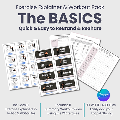 The BASICS:  Exercise Explainer & Workout Pack