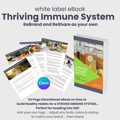 white label ebook: thriving immune system