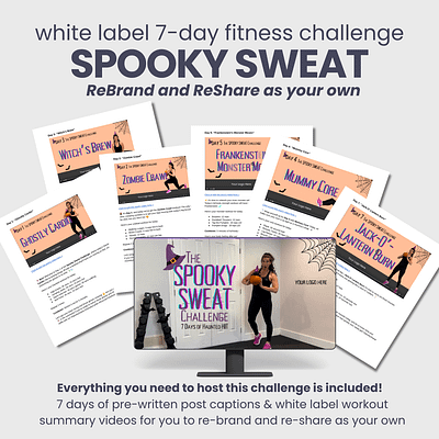 Spooky Sweat white label fitness challenge