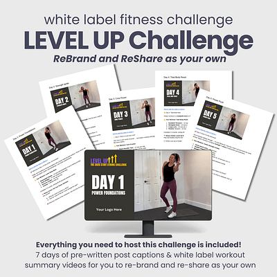 White label Fitness Challenge: Level Up