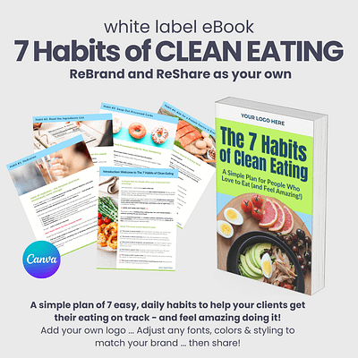 White Label 7 Habits of CLEAN EATING eBook
