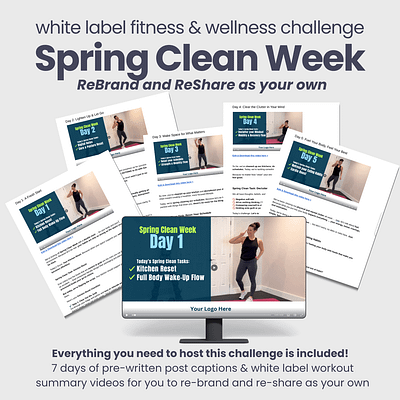 White label spring clean week 7 day challenge