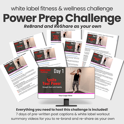 white label POWER PREP 7 day challenge