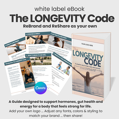 White Label ebook: The LONGEVITY Code