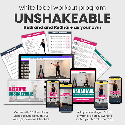 White Label Workout Program: UNSHAKEABLE