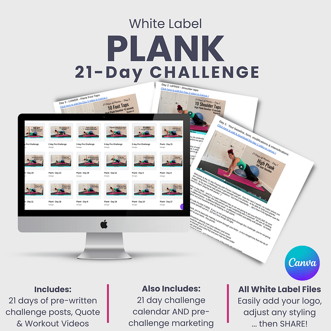 White Label PLANK 21 Day Challenge