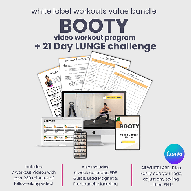 White Label BOOTY Program + Lunge Challenge