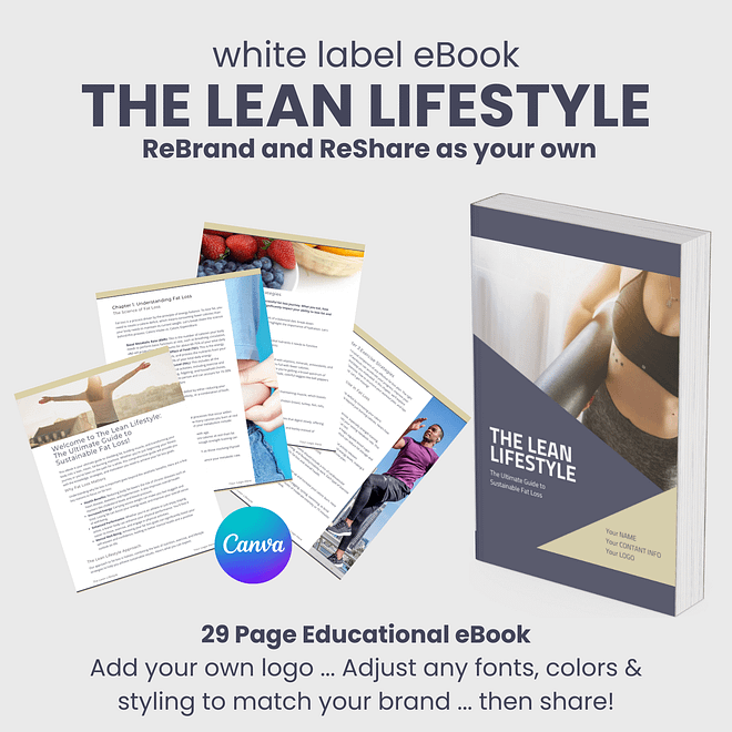 Lean Lifestyle:  White Label eBook Guide