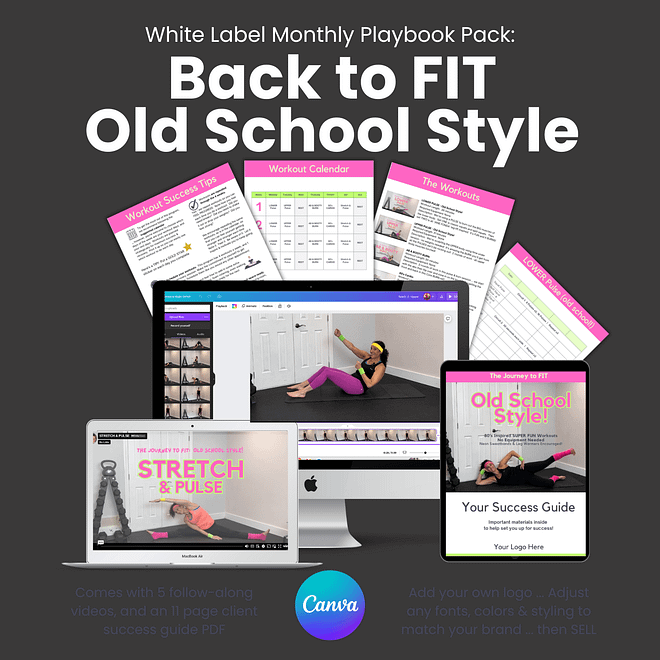 Back to FIT - Old School Style!  Playbook Pack 4