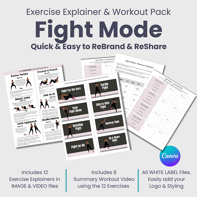 White label exercise explainer: Fight mode