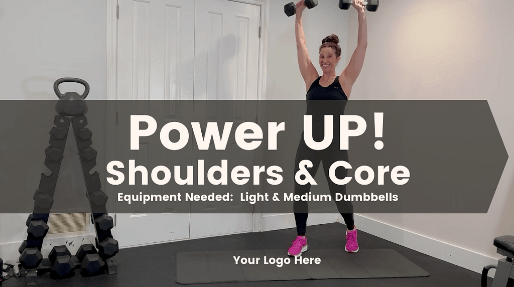 White label workout video of the week:  Power UP Horizontal