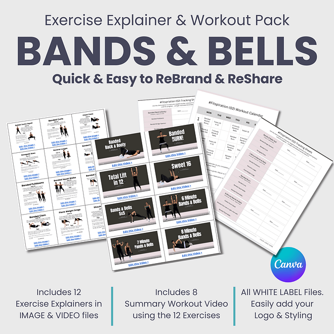 BANDS & BELLS:  Exercise Explainer & Workout Pack